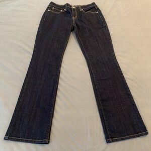 Levis 515‎ Bootcut Jeans Womens 4M W30 L32 Dark Wash Blue Stretch Denim